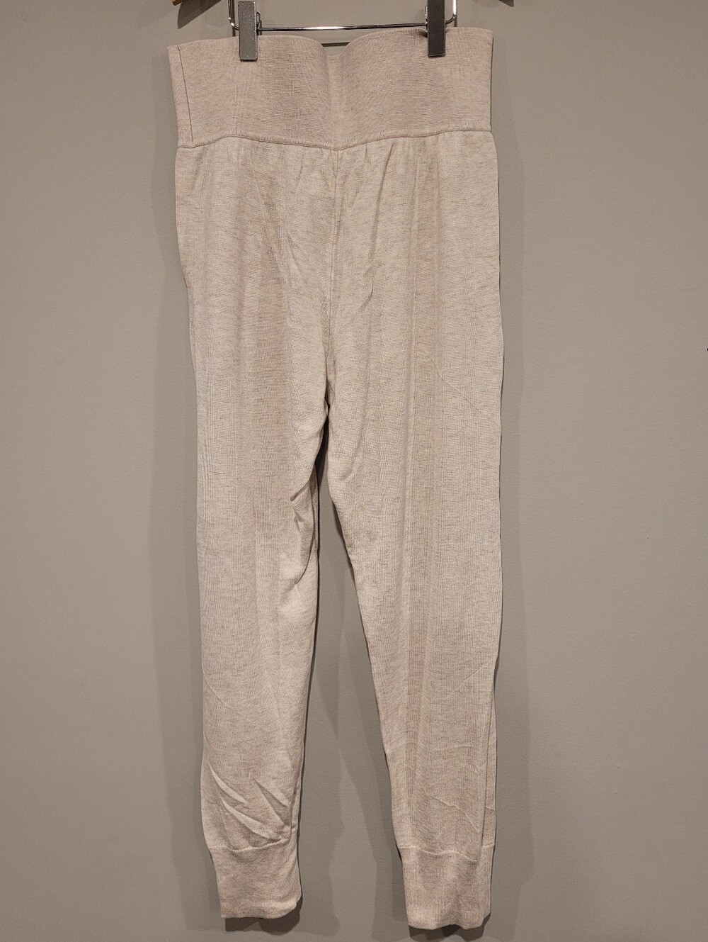 Athleta Daydream Sweater Sleep Joggers Heathered Oatmeal Size Small Petite - Picture 2 of 10